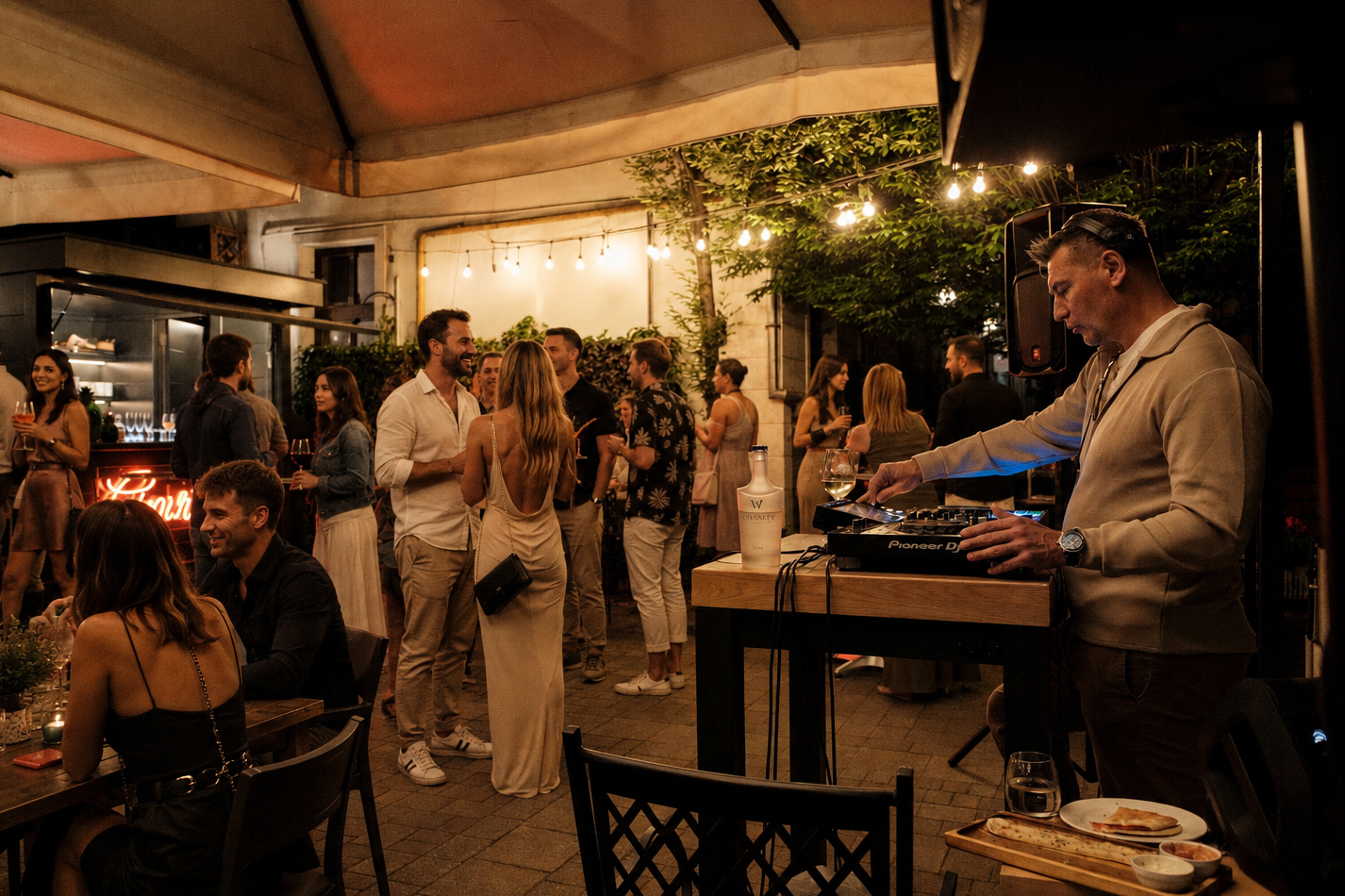 Zenés teraszest az Aperitivónál